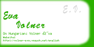 eva volner business card